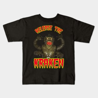 Release the Kraken - 80s Clash of the Titans Toy Kids T-Shirt